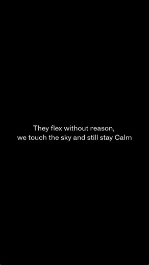 GoSin Capital on Instagram: "They flex without reason, we touch the sky and still stay Calm @gosincapital"