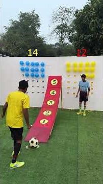 Who will reach 30 first on balance football score challenge ?