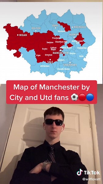 Mapping Man Utd vs Man City Fans
