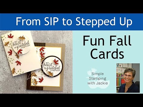How to Make Beautiful Autumn Greeting Cards With the SIP Method