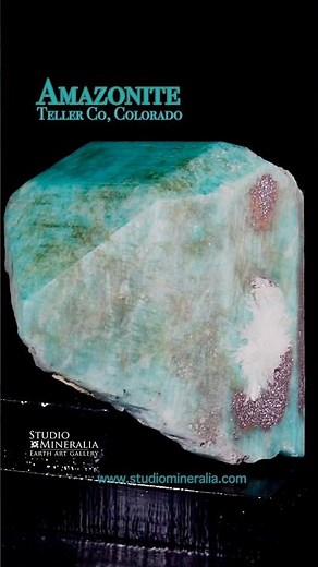 Amazonite - Teller Co., Colorado - Studio Mineralia Earth Art Gallery