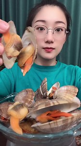 30K views · 258 reactions | Food Show-Eating Mukbang seafood shrimps raw shellfish scallops squids king oysters and snails. | Food Show | Facebook