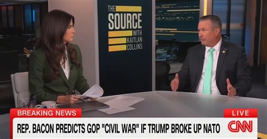 House Republican Warns Trump of GOP ‘Civil War’ if President Withdraws U.S. From NATO