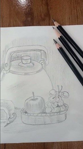 shading drawing with hp pencils #shorts