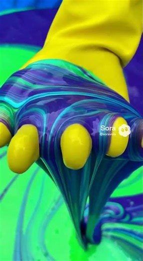 Slime into swimming pool for fun recreation #slime #slimeasmr #gooey