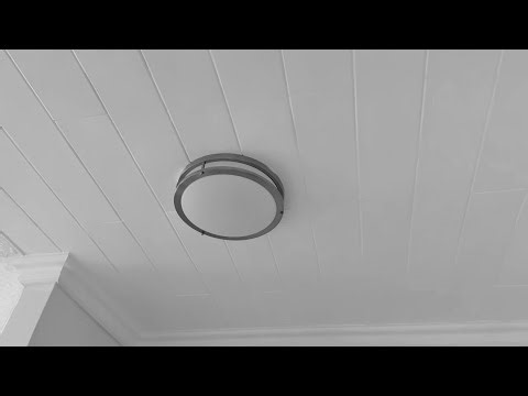 DIY Styrofoam Ceiling Planks (Painted in White) Installation