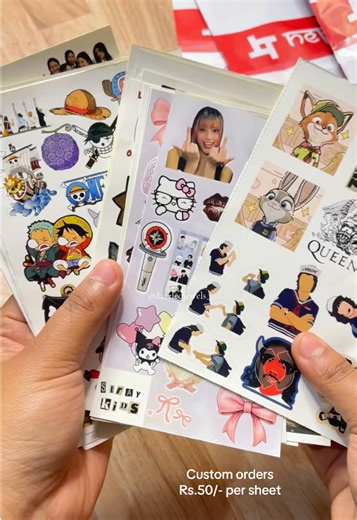 Custom K-pop Stickers Available for Order