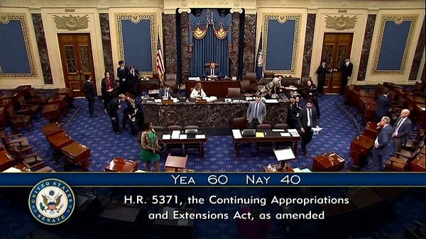 Senate passes government funding bill, House up next