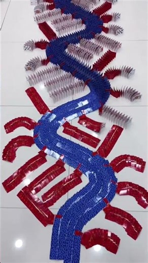 Infinite Domino Fun! 🌈 Chacha vs. Nidhi’s Masterpiece 🥰