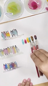 135K views · 798 reactions | A brilliant technique for sketching people with just a few brushstrokes ✨ By: artbysiddhi [IG] #sketch #watercolor #people #videosaur | Design + Build powered by designosaur | Facebook