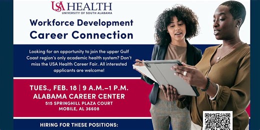 Healthy Living with USA Health: Workforce Development Career Connection