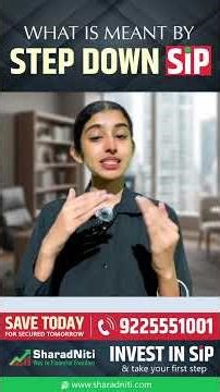 What Is Meant By Step Down SIP #sipinvestment