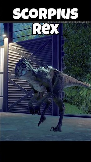Indoraptor vs Scorpius rex #jurassicworldevolution2 #dinosaur #gaming #shorts
