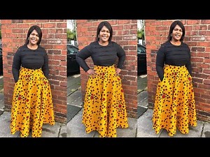How to make Maxi Full Circle Skirt with Pockets