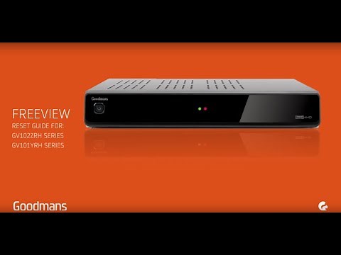 Goodmans Freeview Recorder - Reset & Format Guide