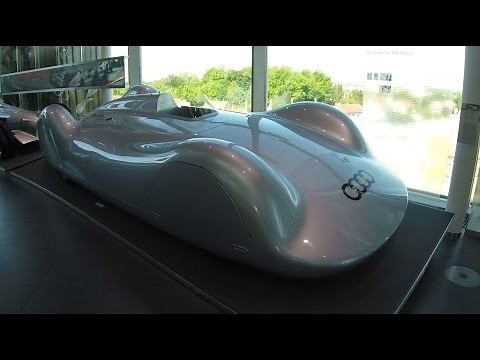 Auto Union (Audi) 16 cylinder Streamliner racing car type C 1937 walkaround 400 km/h car V0201