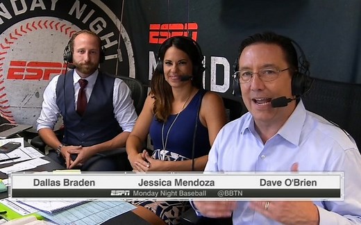 Jessica Mendoza becomes first female MLB broadcaster on ESPN