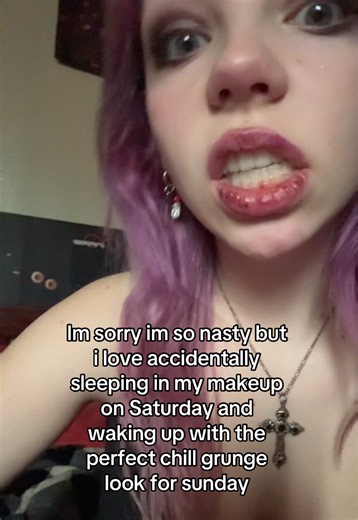 #altmakeup #grunge #alt #makeup #hottake | sleeping in makeup