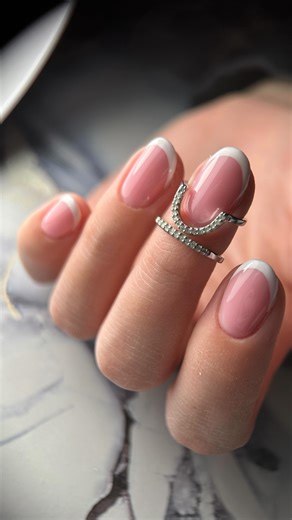 @kamila_nails_brooklyn_ny on Instagram: "🤍🤍🤍 #nailsnailsnails #brooklynnails #nails #nailpage #gelmanicure #topnails #reelsnails #nail #nailworld #lovemyjob #frenchnails #nofilter #nofilterneeded #trendnails #nails"