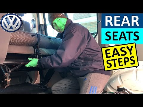 VW T5 Kombi How to remove Rear Seats and How to refit Rear Seats in VW T5 Kombi and avoid HULK OUT!