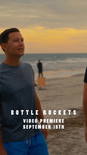 Can’t wait for y’all to see the “Bottle Rockets” music video ft. Hootie and the Blowfish on Friday! 🎆 Where you can watch: 9/19 @ 12pm ET - @cmt Times Square premiere 9/19 @ 1pm ET - YouTube premiere on my channel 9/20 on CMT Hot 20 Special and MTV networks | Scotty McCreery