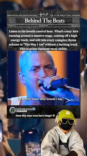 Peak Eminem Breath Control #Eminem #RapGod #LiveSkills #hiphophistory #rap #hiphop