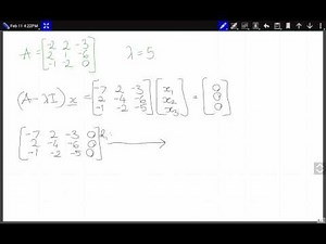 Finding Eigenvectors of a 3x3 matrix