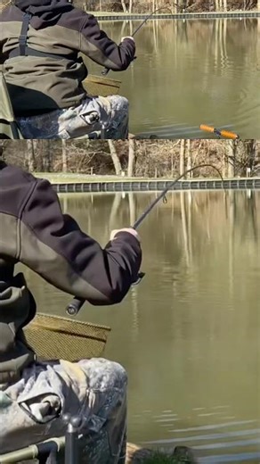 CATCHING BIG PERCH ON THE FLOAT 🎣 #shorts