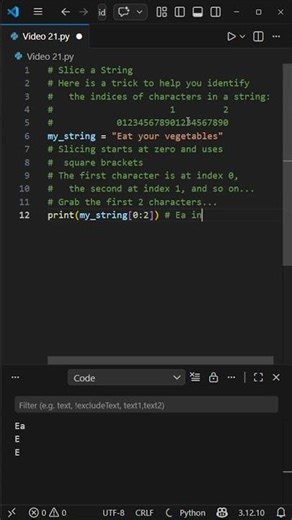 Slice a String with Python, Part 1