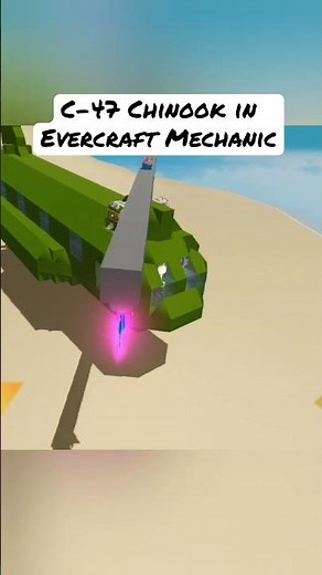 C-47 Chinook in Evercraft Mechanic #shorts #evercraftmechanic #scrapmechanic