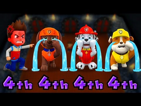 Mario Party 9 All Best Minigames - Ryder Vs Zuma Vs Marshall Vs Rubble (Master CPU)