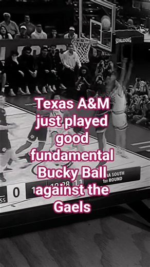 Texas A&M just played good fundamental Bucky Ball against the Gaels #reaction #shorts #sports #texas