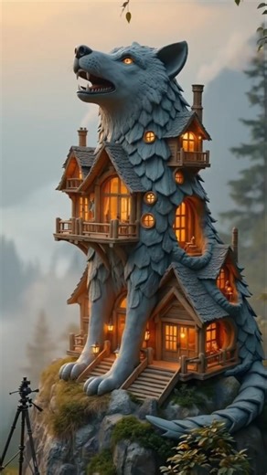 Giant Wolf House Transformation | From Ruins to Magical Dream Home