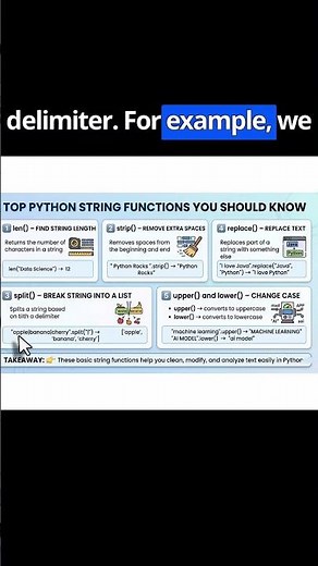 Top Python string functions you should know