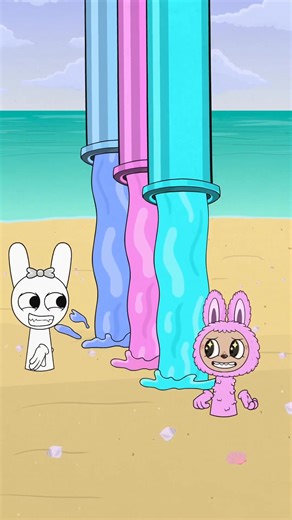 Labubu x Sprunki COLOR CHAOS! Who Survives the Challenge ! 🤯🔥 #sprunki #labubu #colors #cartoon | Fazrieren Gun