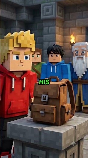 The Backpack That Refused To Be Taken! 🎒 #minecraft #shorts #animation