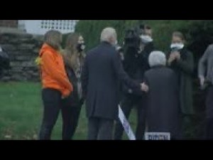 Biden visits his childhood home in Scranton