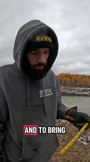 How to measure pond depth using a laser level #constructioncomedyclub | Deep.sky | Facebook