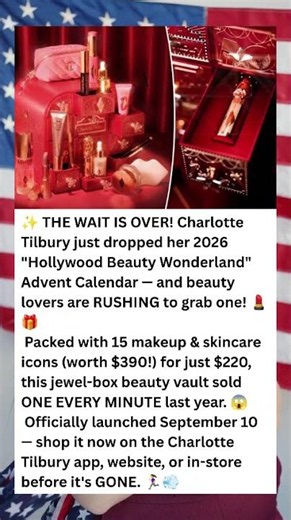 CHARLOTTE TILBURY'S 2026 ADVENT CALENDAR IS HERE — AND IT'S ALREADY SELLING FAST! 🎄