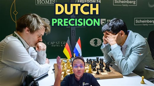 阿尼什·吉里在仅28步内击败马蒂亚斯·布卢鲍姆｜FIDE候选人赛2026_ChessBase India