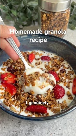 Homemade healthy oats granola recipe
