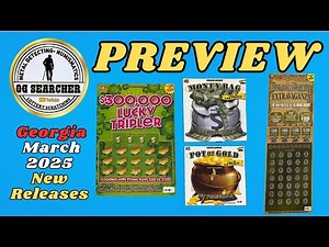 Preview of Georgia's New Scratch Off Tickets For March 2025