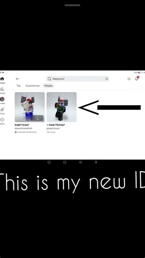 I changed My ID #roblox #youtubeshorts #shorts #viral