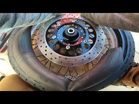 SR400 タイヤ交換