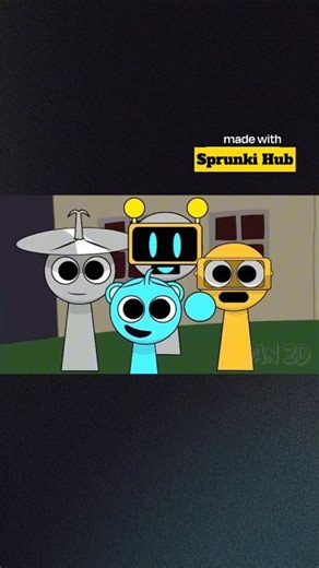 Chaos and shock 😲! in sprunki #sprunki #edit #shorts