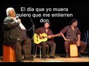 MIS CENIZAS- EL SAMBO CAVERO..CON LETRA..(CANTO INEDITO)2009