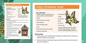 Minibeast Hotel Instructions