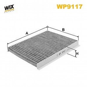 WP9117 WIX FILTERS Pollen filter Activated Carbon Filter, 232 mm x 178 mm x 20 mm | AUTODOC price and review