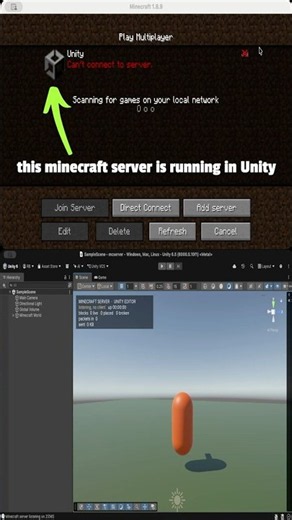 I made a minecraft server in Unity