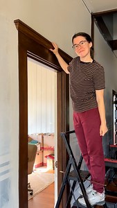 12K views · 2.1K reactions | Help us solve an old home mystery! Should we add this missing door trim back, or keep it simple? | Renee Renovates | Facebook